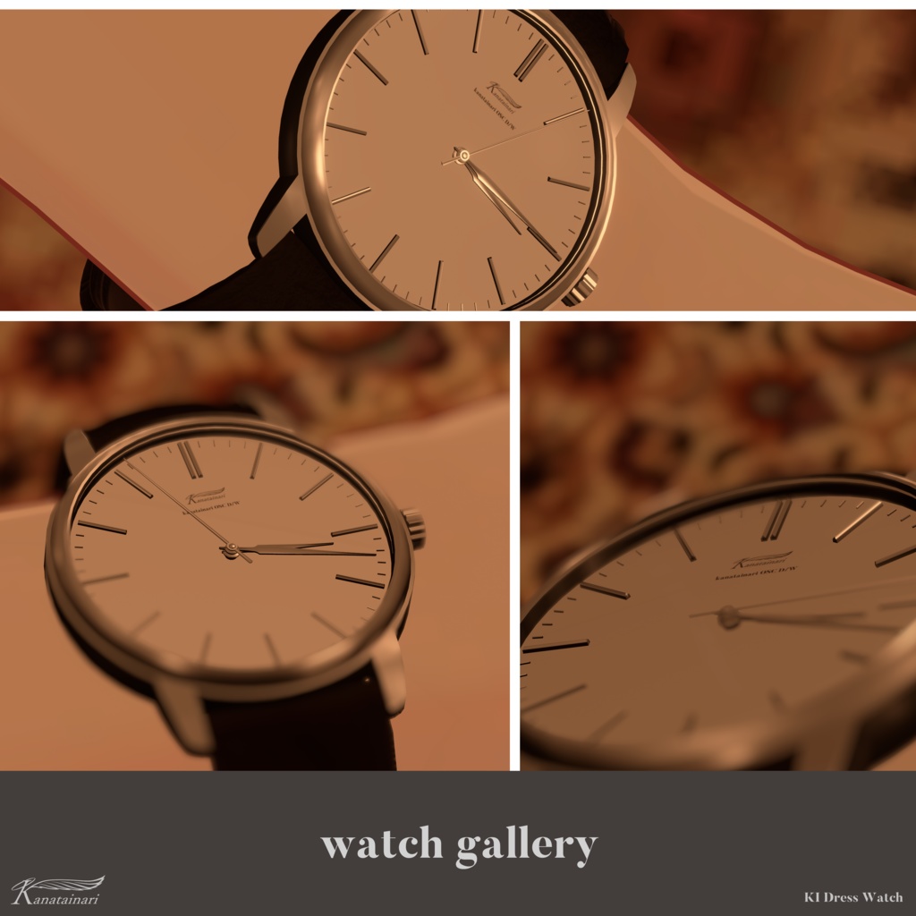 【OSC/ギミック・時刻同期腕時計】KI Dress Watch