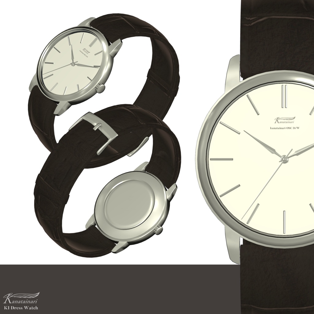 【OSC/ギミック・時刻同期腕時計】KI Dress Watch