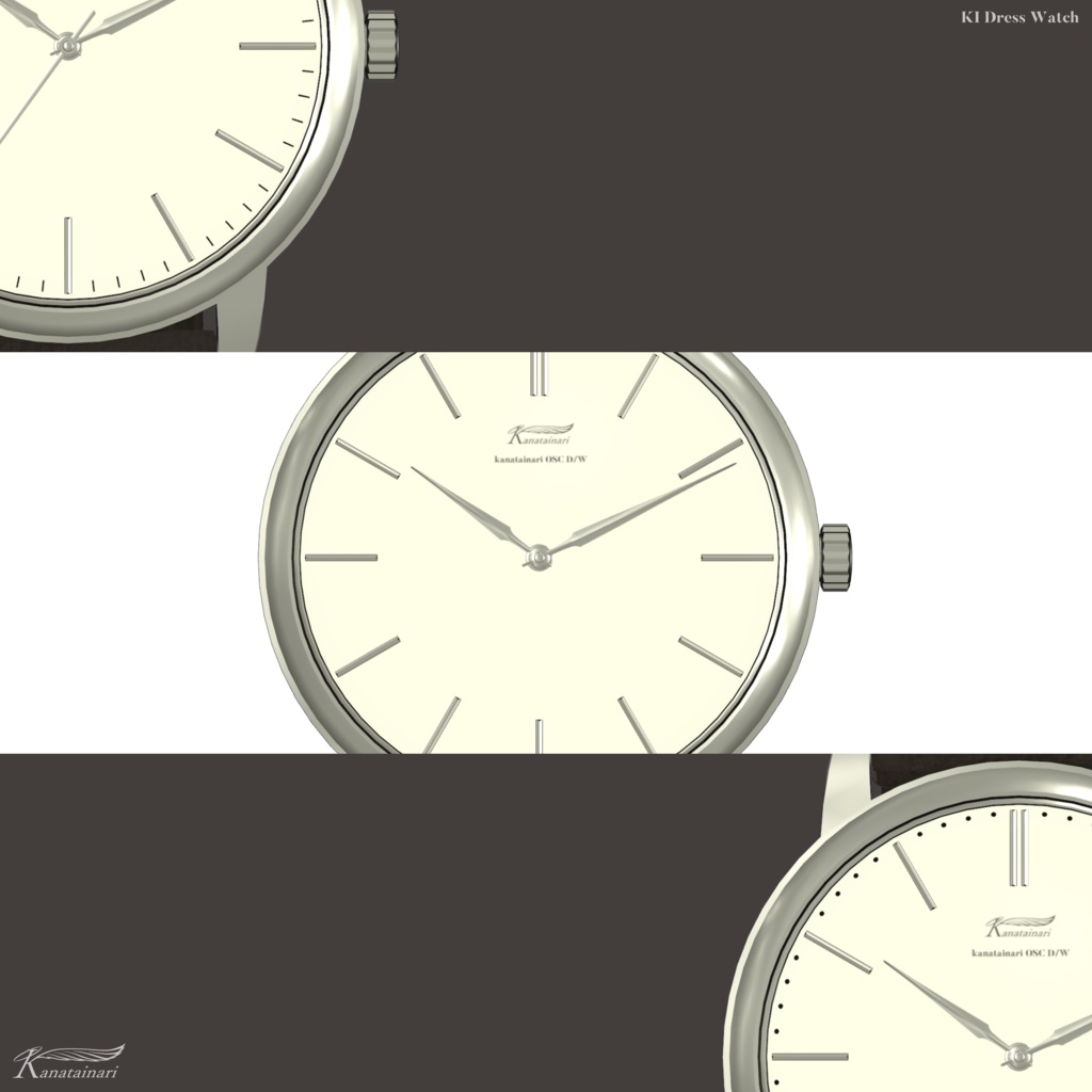 【OSC/ギミック・時刻同期腕時計】KI Dress Watch