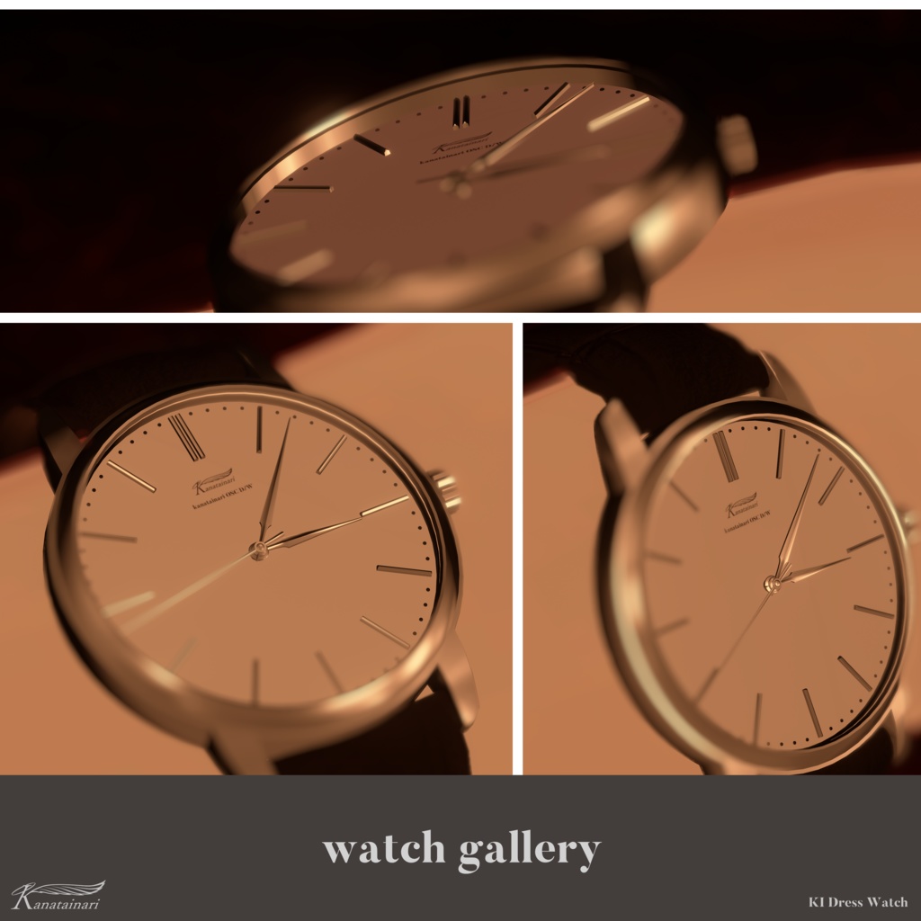 【OSC/ギミック・時刻同期腕時計】KI Dress Watch