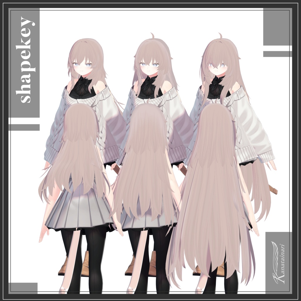 【3Dロングヘアモデル】KI_AngelicLongHair【MA】