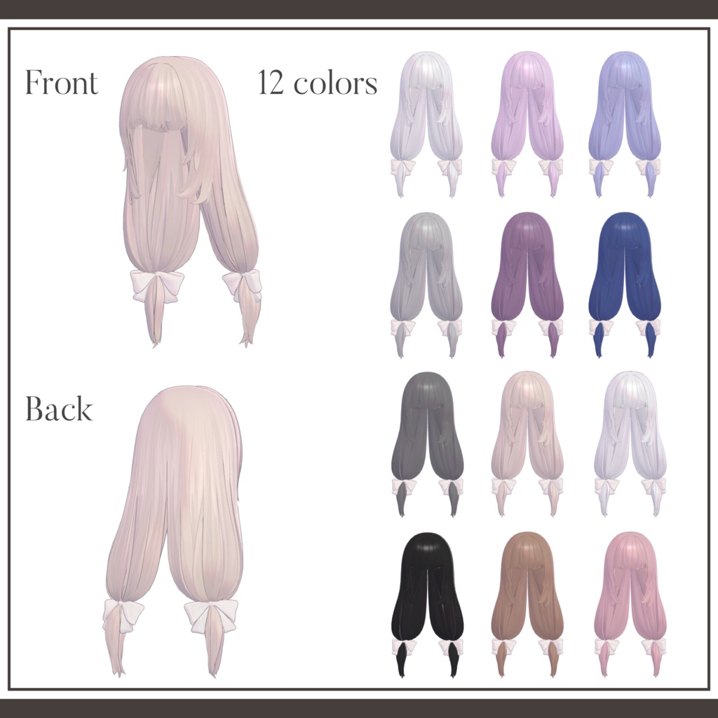 【3Dロングヘアモデル】DOLLS' DOUBLE LONG【MA】