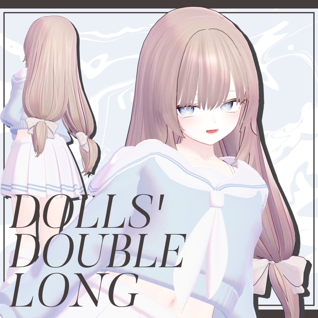 【3Dロングヘアモデル】DOLLS' DOUBLE LONG【MA】