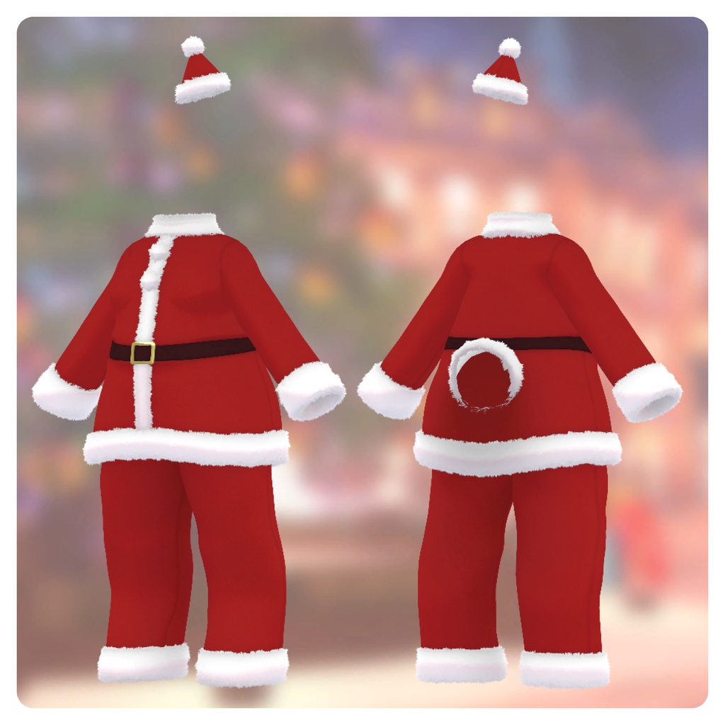 【3Dモデル狐姉専用】クリスマスサンタ