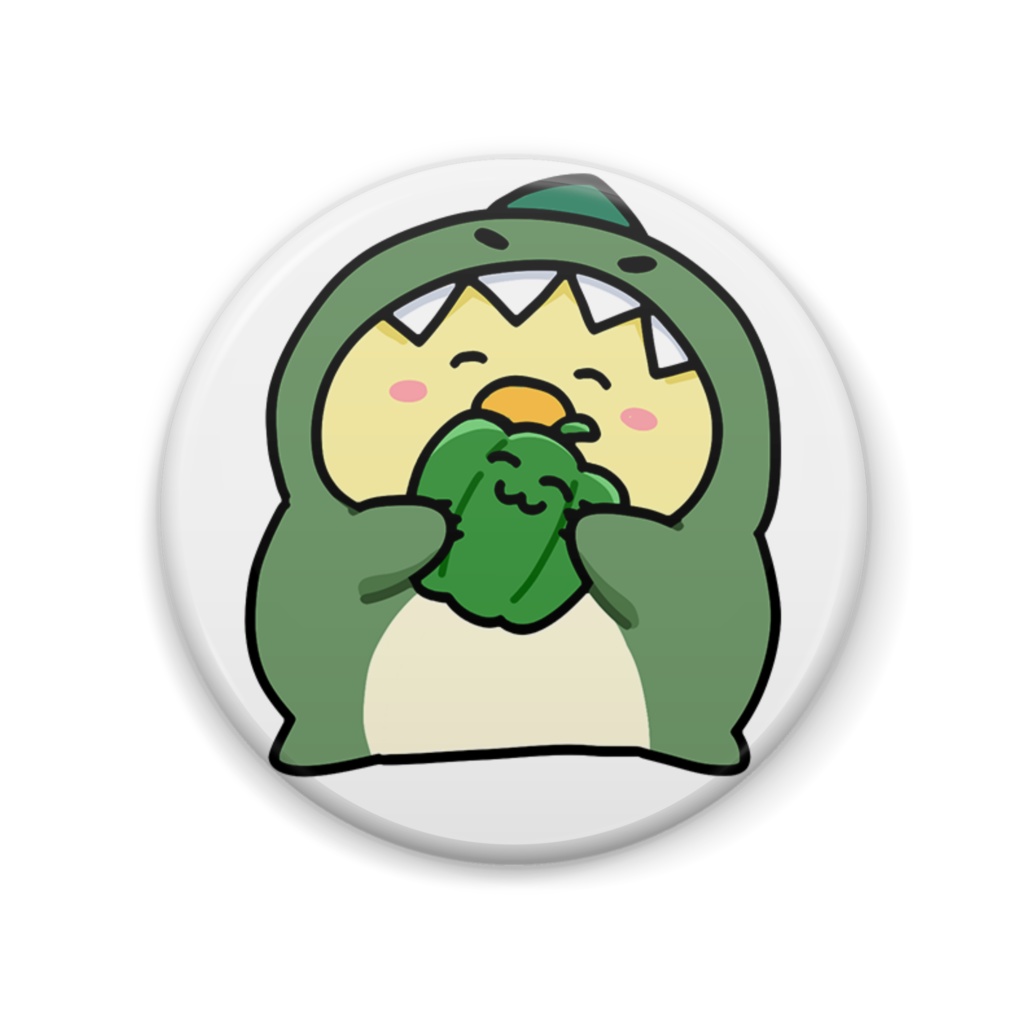 うれぴよザウルス＆にこにこピーマン缶バッジ