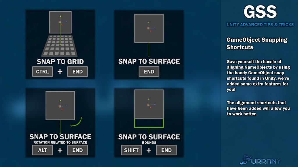 GameObject Snapping Shortcuts