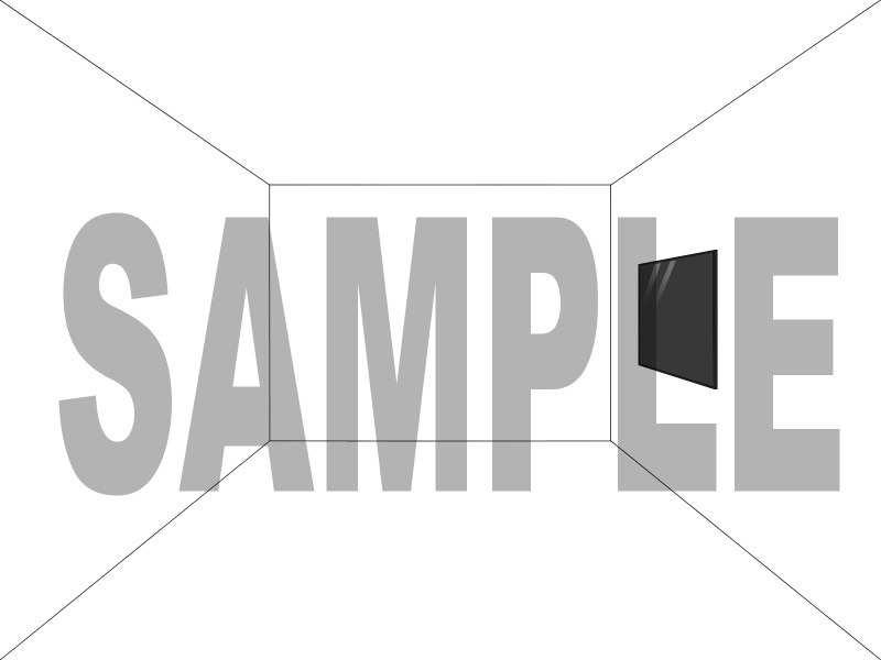 白黒線画手書き背景素材 01