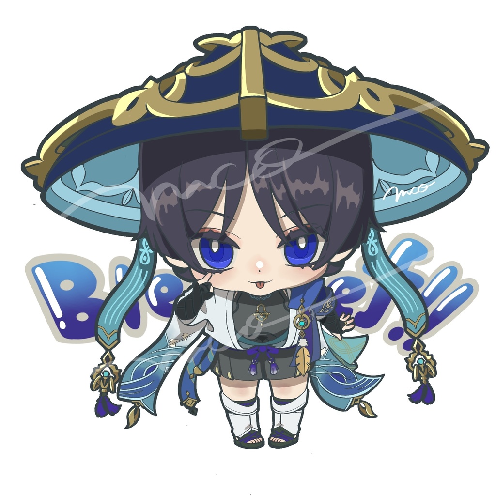 【新作】文字入りステッカー(原神)