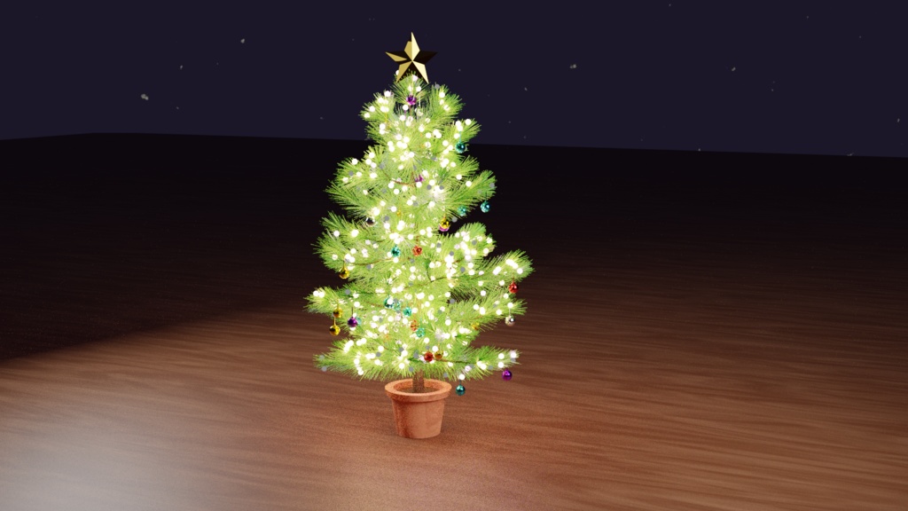 【fbx】【Blender】クリスマスツリー