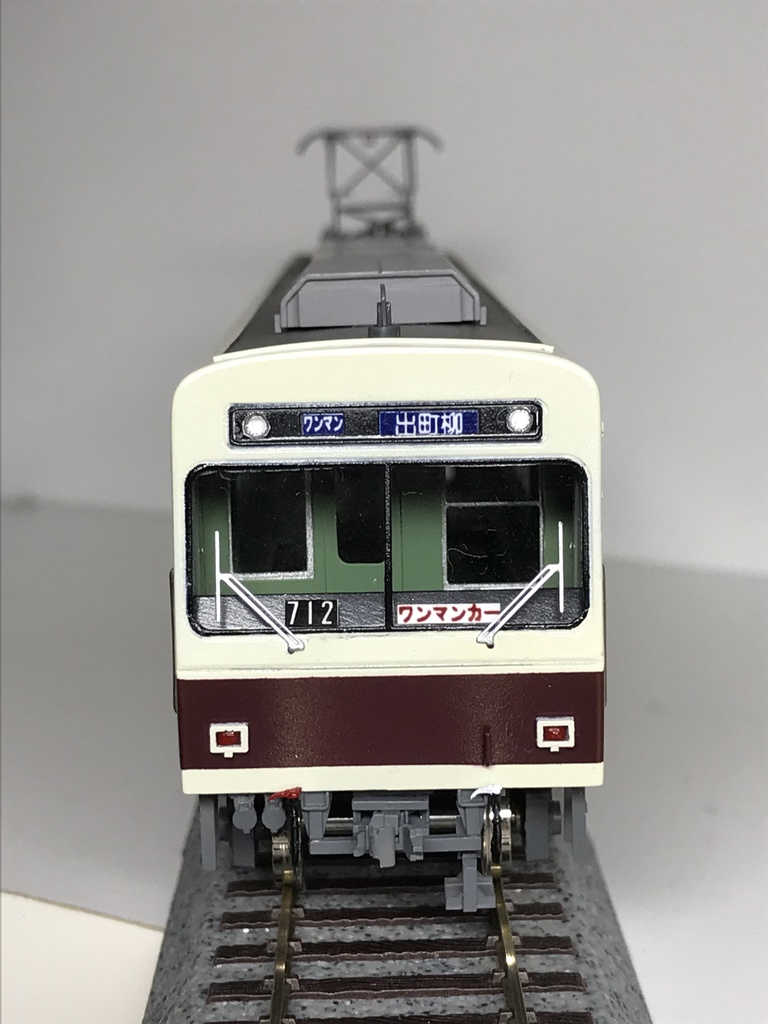 【叡山】HOゲージ デオ710ペーパーキット レーザー加工済み型紙 昭和60年代の電車 1987年