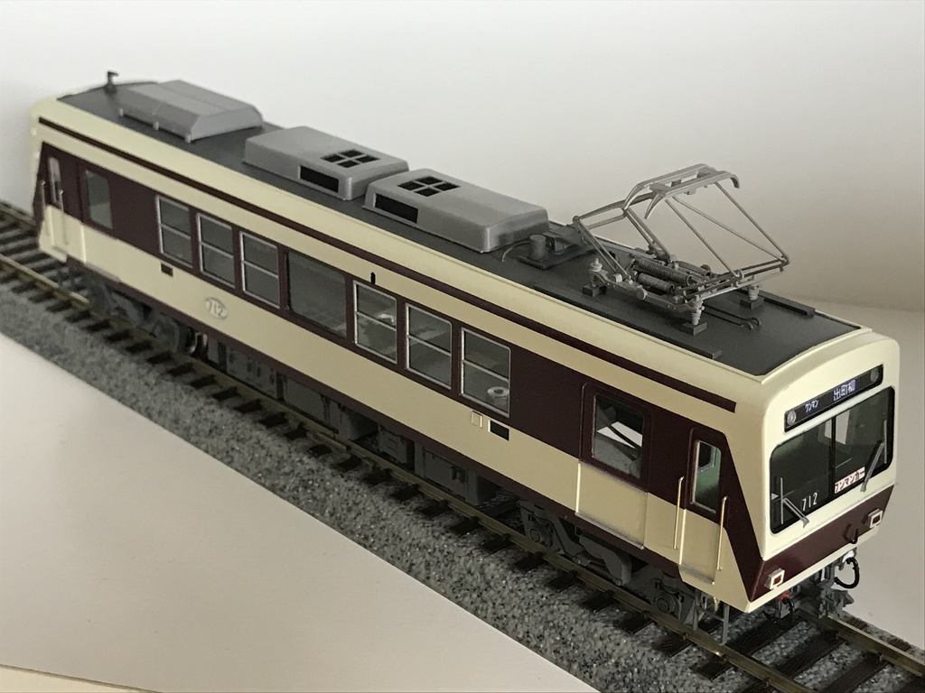 【叡山】HOゲージ デオ710ペーパーキット レーザー加工済み型紙 昭和60年代の電車 1987年