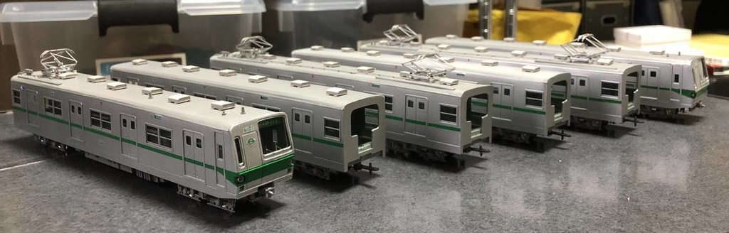 【HO】元営団地下鉄6000系2次試作車 非冷房 6両ペーパーキット(床下機器付き)