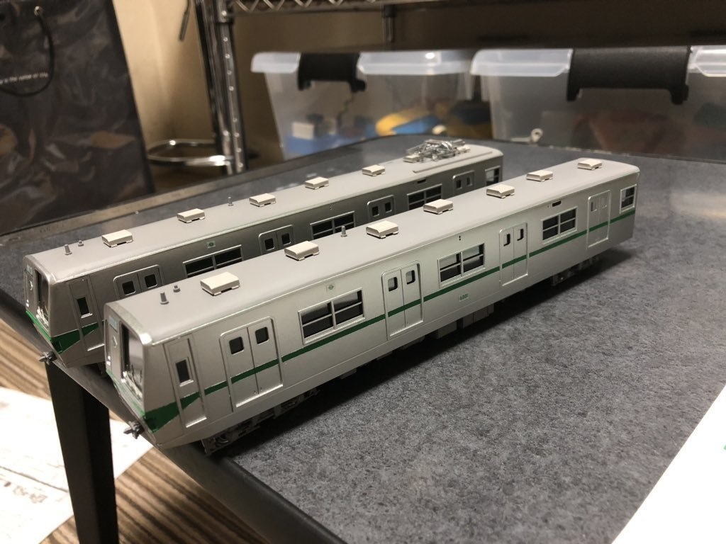 【HO】元営団地下鉄6000系2次試作車 非冷房 6両ペーパーキット(床下機器付き)