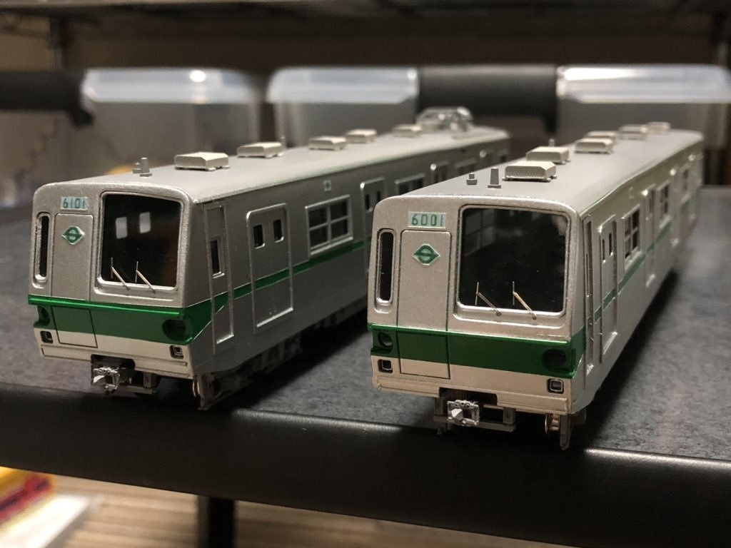 【HO】元営団地下鉄6000系2次試作車 非冷房 6両ペーパーキット(床下機器付き)