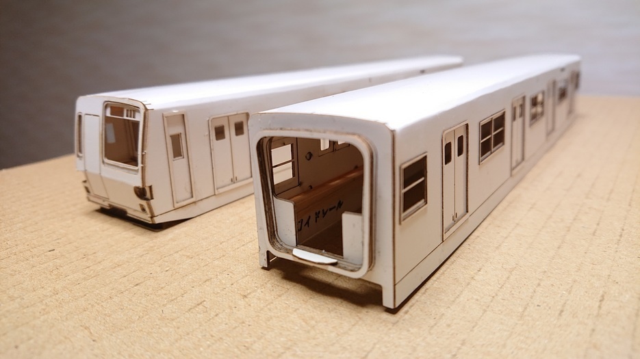 【HO】元営団地下鉄6000系2次試作車 非冷房 6両ペーパーキット(床下機器付き)