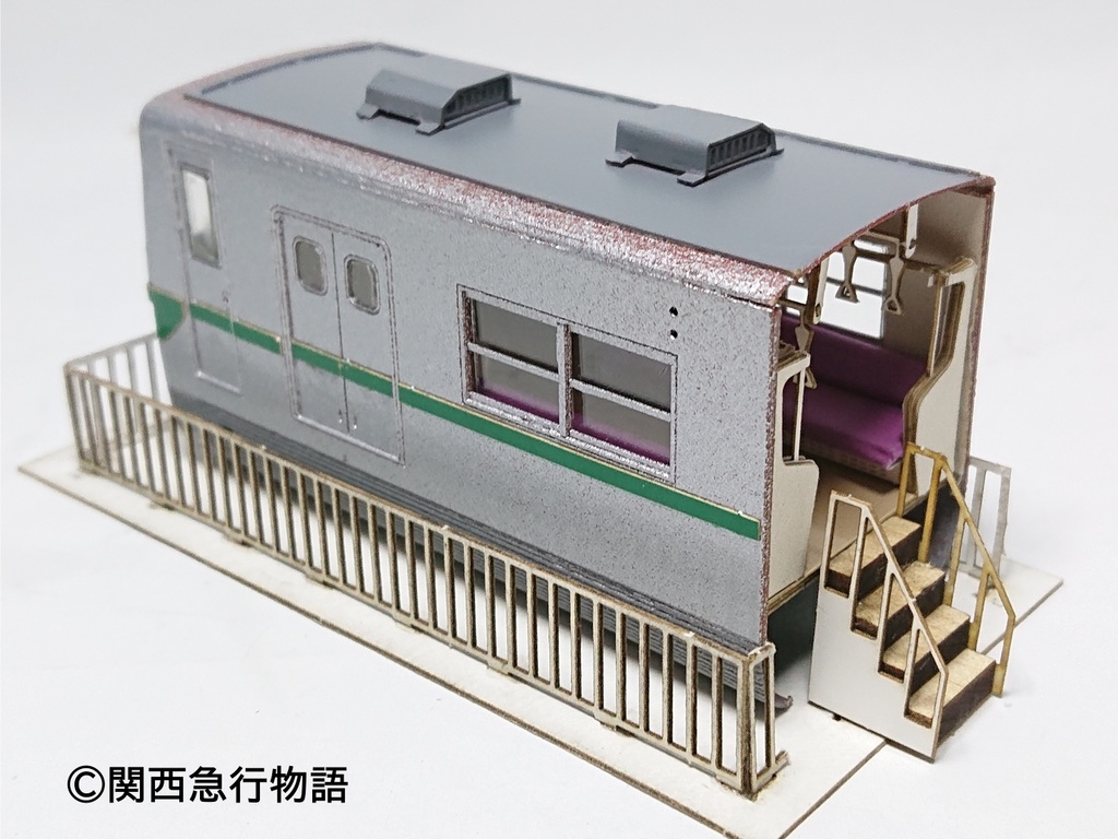 【体験版】営団(東京)地下鉄6000系第1次試作車(ハイフン)カットモデルペーパークラフト(要組立・未塗装)