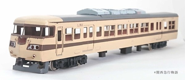 【HO】117系新快速4両ペーパーキット レーザー加工済み