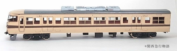 【HO】117系新快速4両ペーパーキット レーザー加工済み