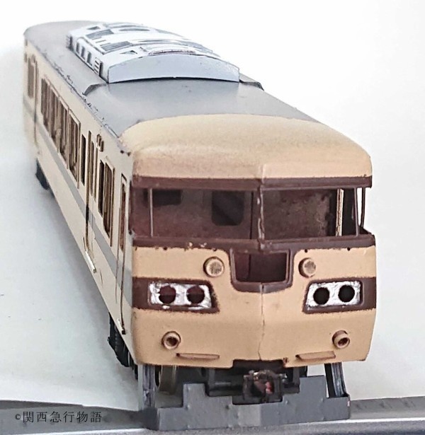 【HO】117系新快速4両ペーパーキット レーザー加工済み