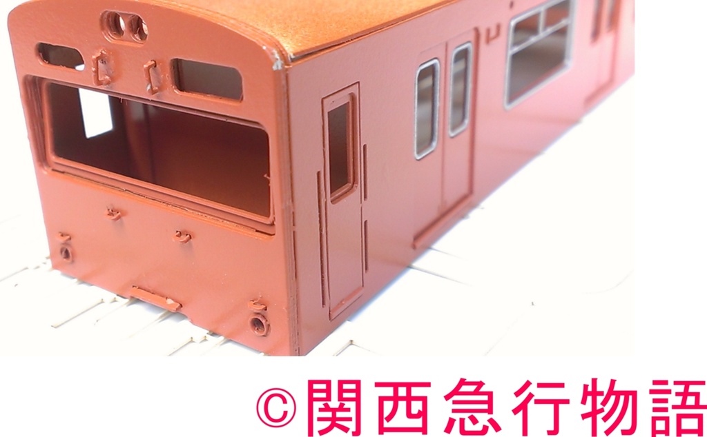 【1/80】103系3500番代 2両(Mc1+Mc2)型紙(レーザー加工済み) 国鉄型車両 JR 昭和時代の電車