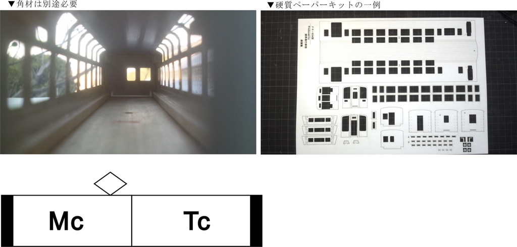 【東武】634型 ペーパー車体キット 2両(床板・床下機器なし)