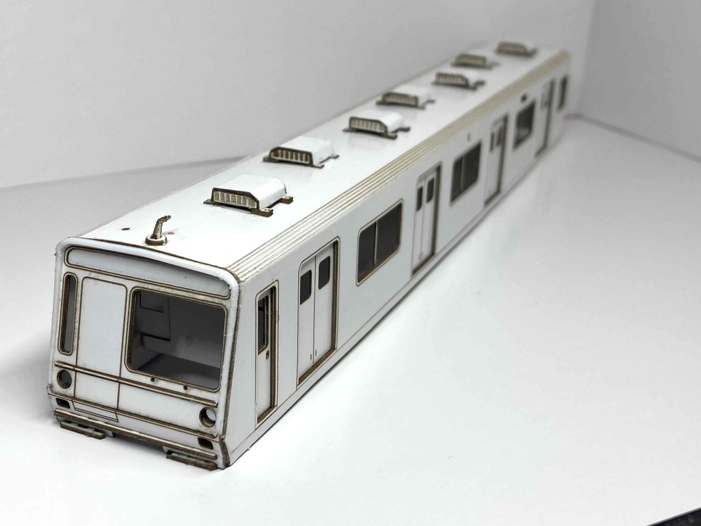 【NEW!】営団地下鉄8000系非冷房車(プロトタイプ) 4両硬質ペーパーキット 半蔵門線 試作車