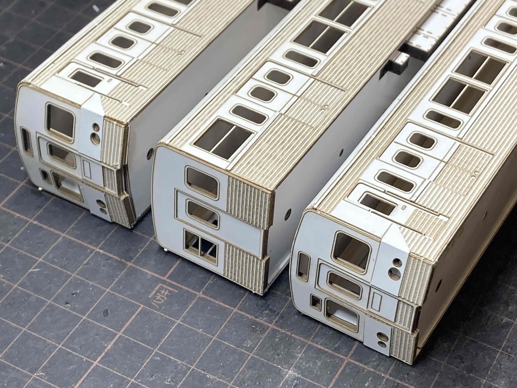 ★営団地下鉄★5000系基本3両ステンレスカー非冷房 戸袋あり ベンチレーター付きペーパーキット インドネシア国鉄