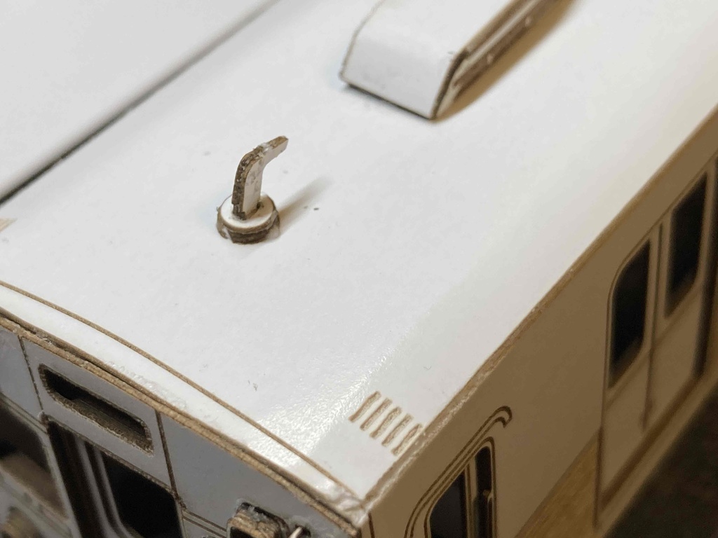 東横線・田園都市線・こどもの国線等 東急車輛旧7000系(2連)硬質ペーパーキット ペーパークラフト レーザーカット済み