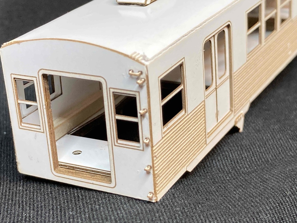 東横線・田園都市線・こどもの国線等 東急車輛旧7000系(2連)硬質ペーパーキット ペーパークラフト レーザーカット済み