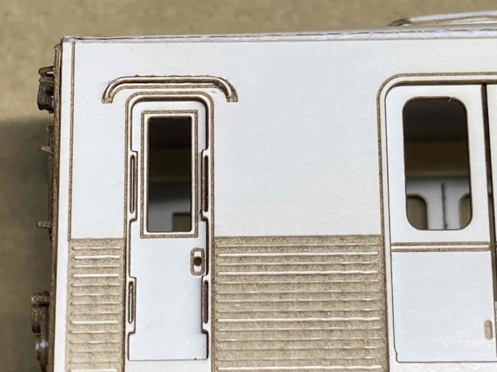 東横線・田園都市線・こどもの国線等 東急車輛旧7000系(2連)硬質ペーパーキット ペーパークラフト レーザーカット済み