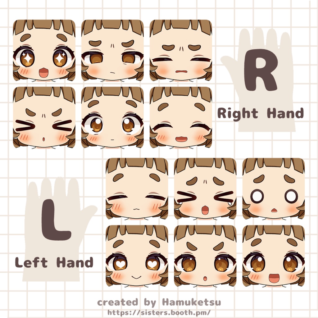 オリジナル3Dモデル「ぽんとちゅね pon&chune」 #chibi_kemo