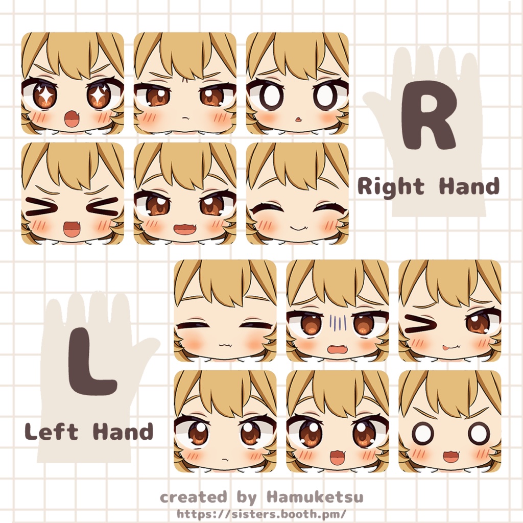 オリジナル3Dモデル「ぽんとちゅね pon&chune」 #chibi_kemo