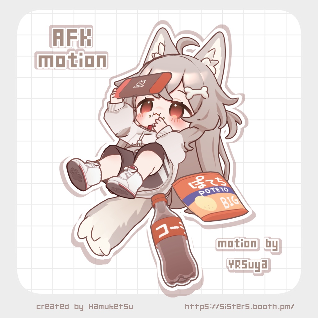 オリジナル3Dモデル「ぽちまる -pochimaru-」