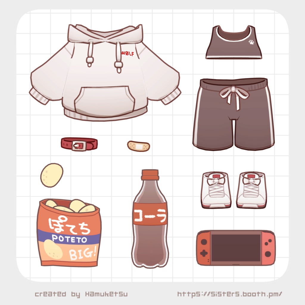 【ぽちまる】 オリジナル3Dモデル「ぽちまる -pochimaru-」 - Sisters! - BOOTH