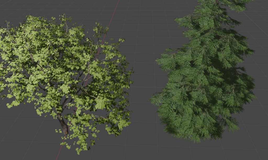 「Blenderチュートリアル ジオメトリノードで木ジェネレータを0から作る」関連プロジェクトファイル