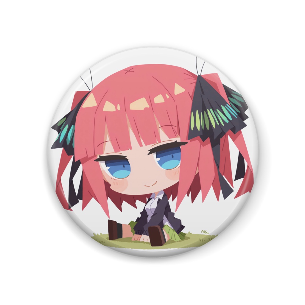 [五等分の花嫁]中野二乃 デフォルメ缶バッジ - 57mm