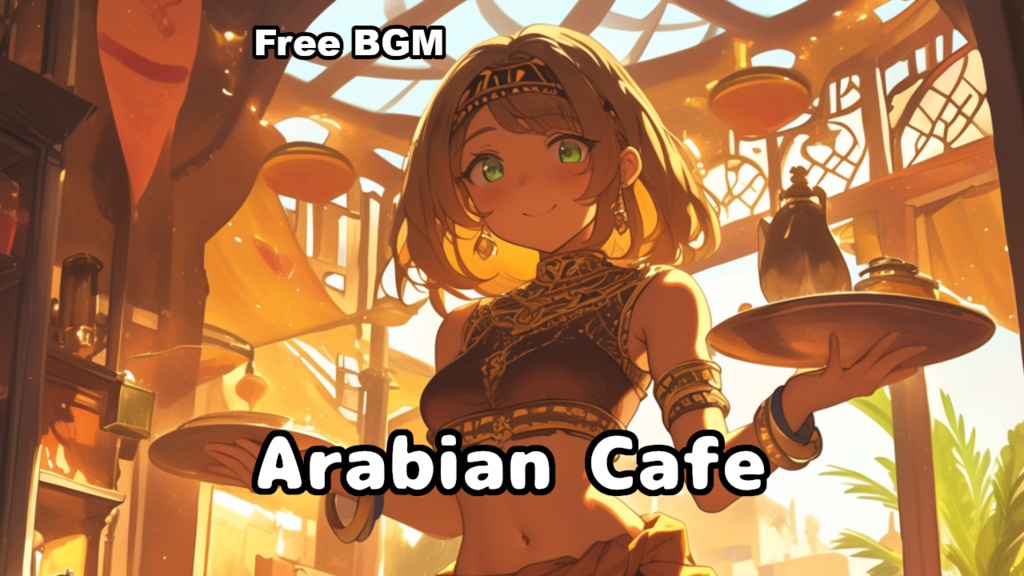 【フリーBGM】魅惑の魔法をかける不思議なアラビアのカフェ：エスニックポップBGM素材