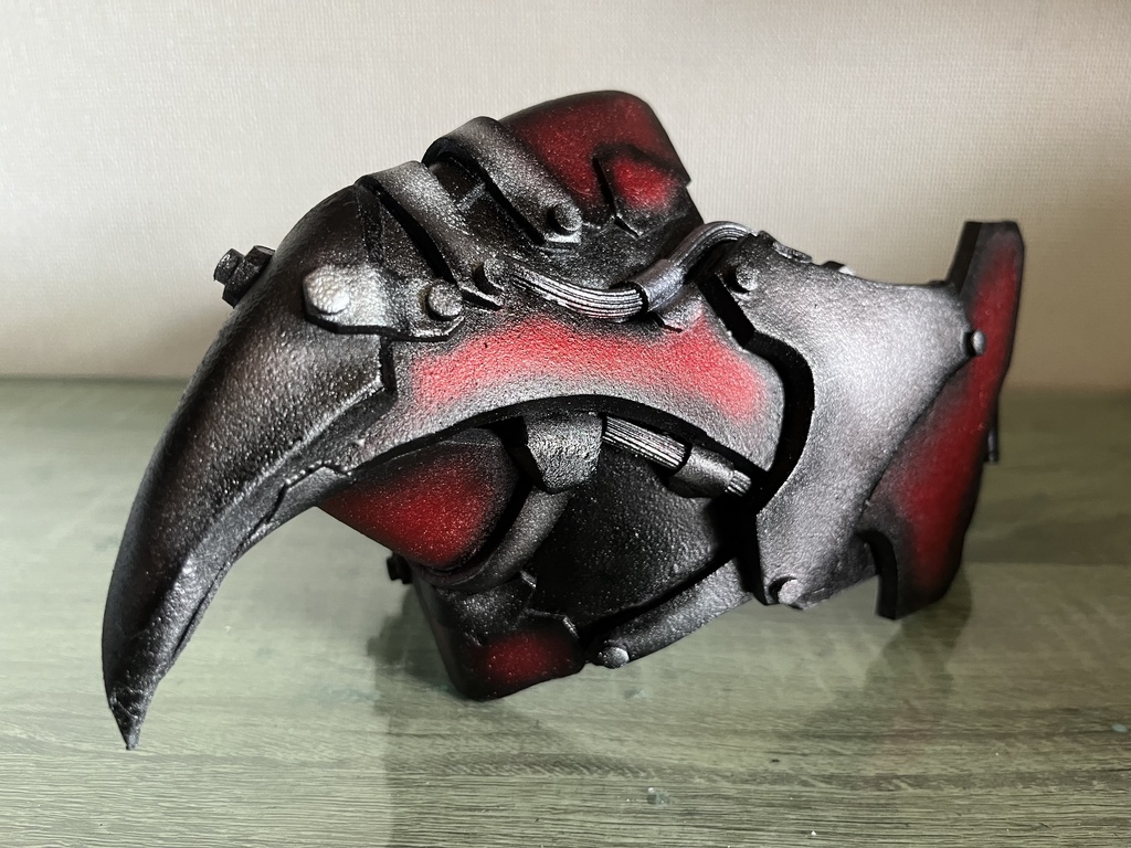 嘴型装甲マスク「ストラス弐式」Cyber red ver.