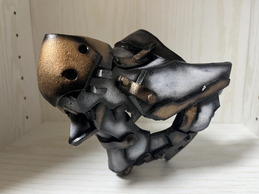 オリジナルハーフマスク「白狼面」