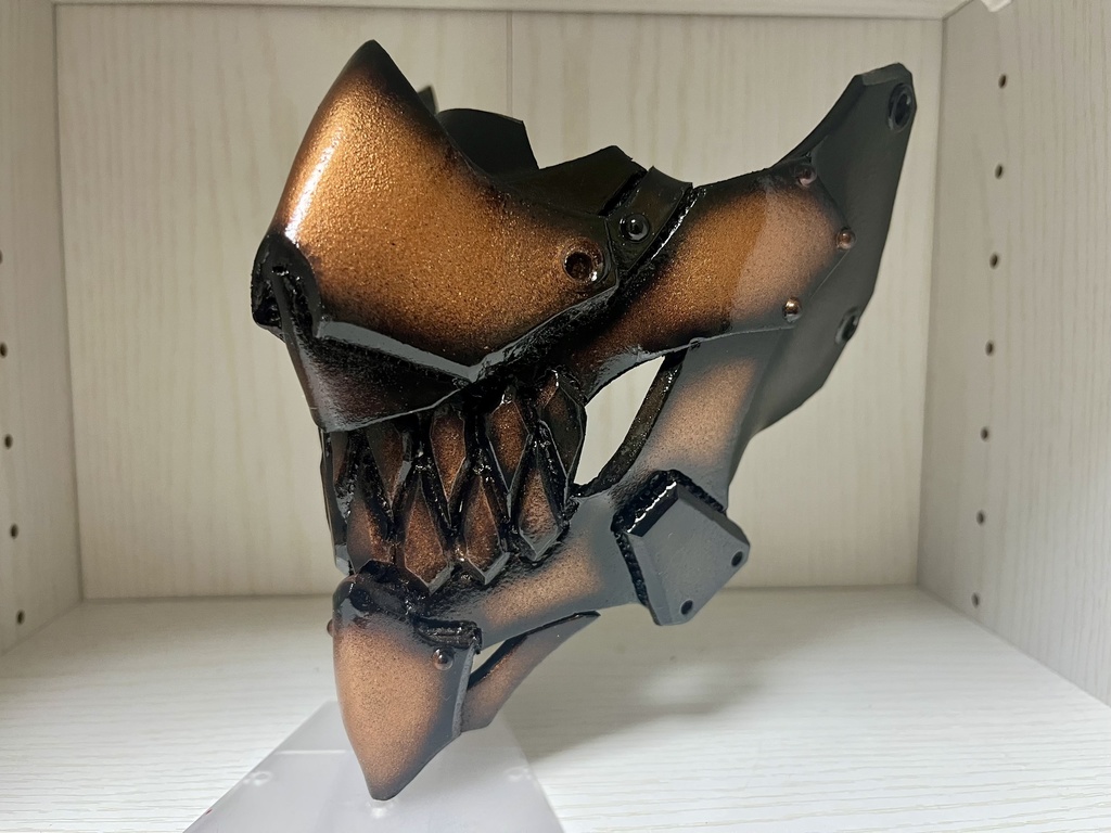 オリジナルハーフマスク「鋼骸」bronze ver.