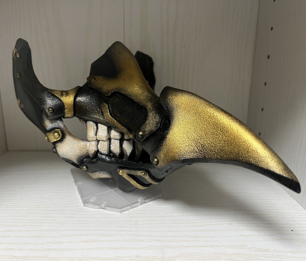 ハーフマスク「骸吐鳥」gold