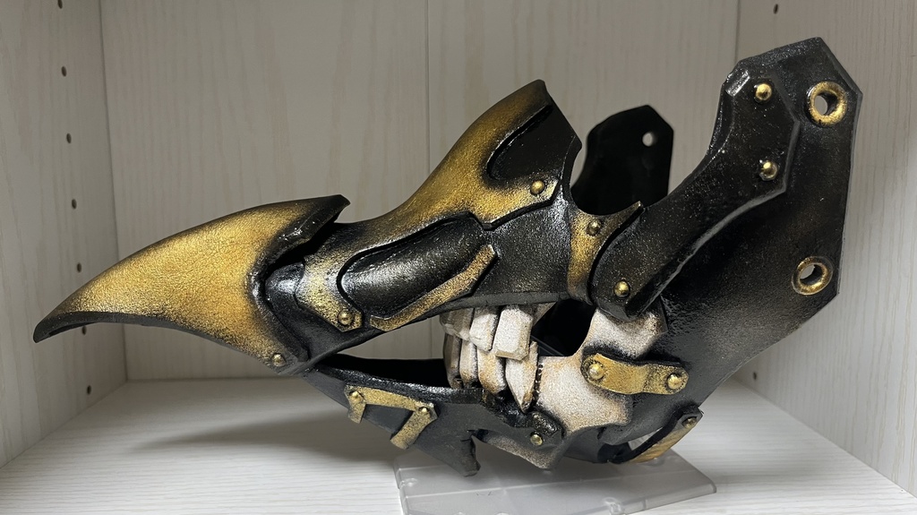 ハーフマスク「骸吐鳥」gold