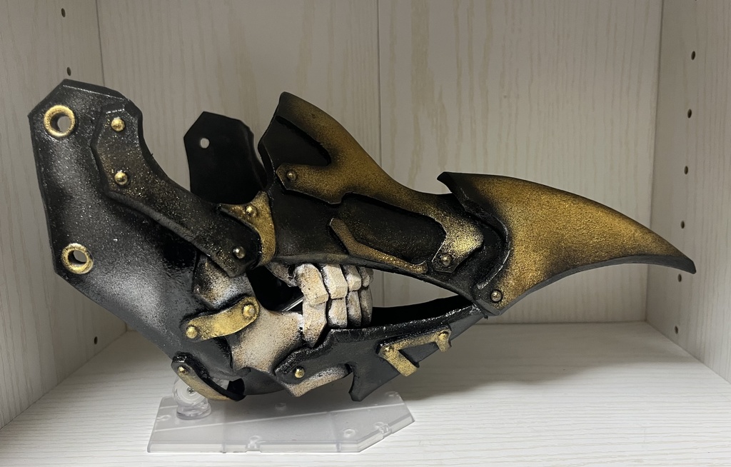 ハーフマスク「骸吐鳥」gold