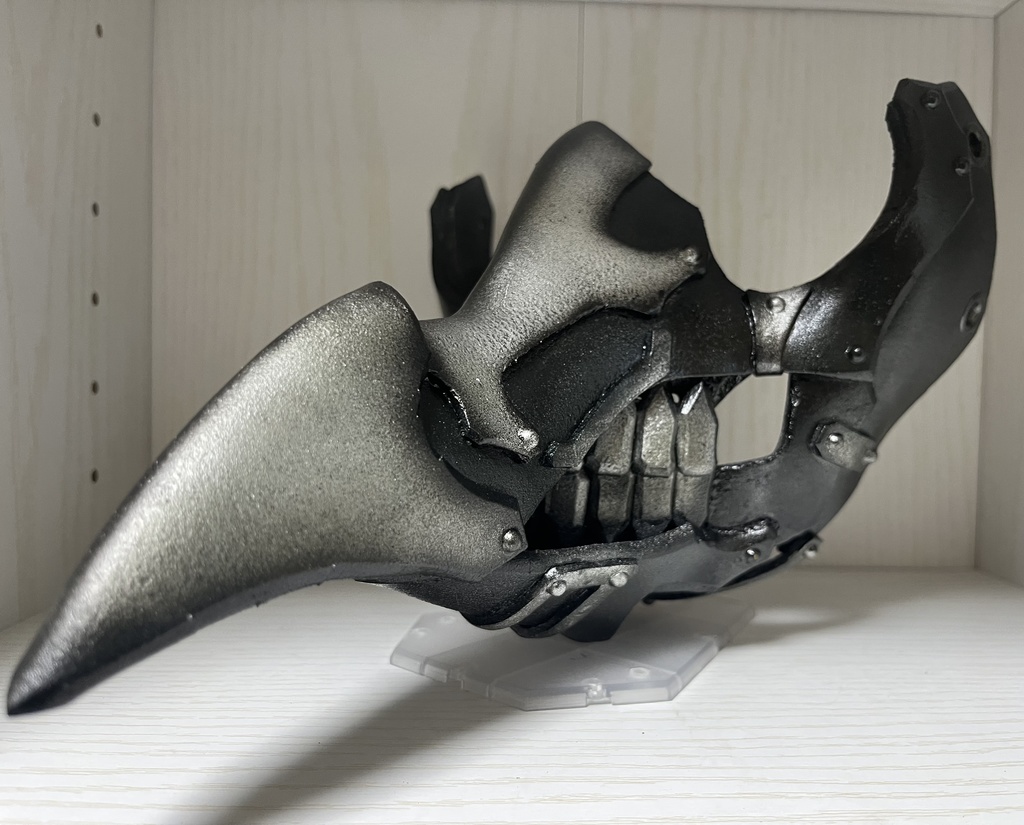 ハーフマスク｢骸吐鳥｣Silver