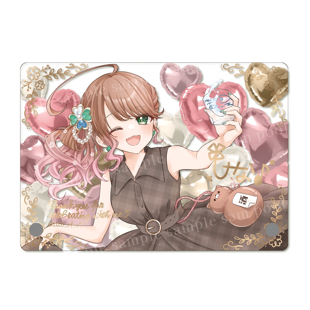 〆切済み【受注生産】生誕記念｜豪華箔押しアクリルボード