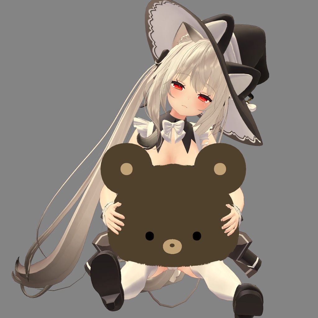 熊を抱く可愛いポーズ(Maya_AFK)
