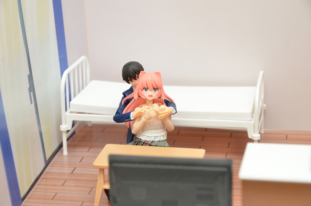 《サマーセール》ワンルーム-昼間- 1/12フィギュア用背景 初期型PLAYSURUHEYA