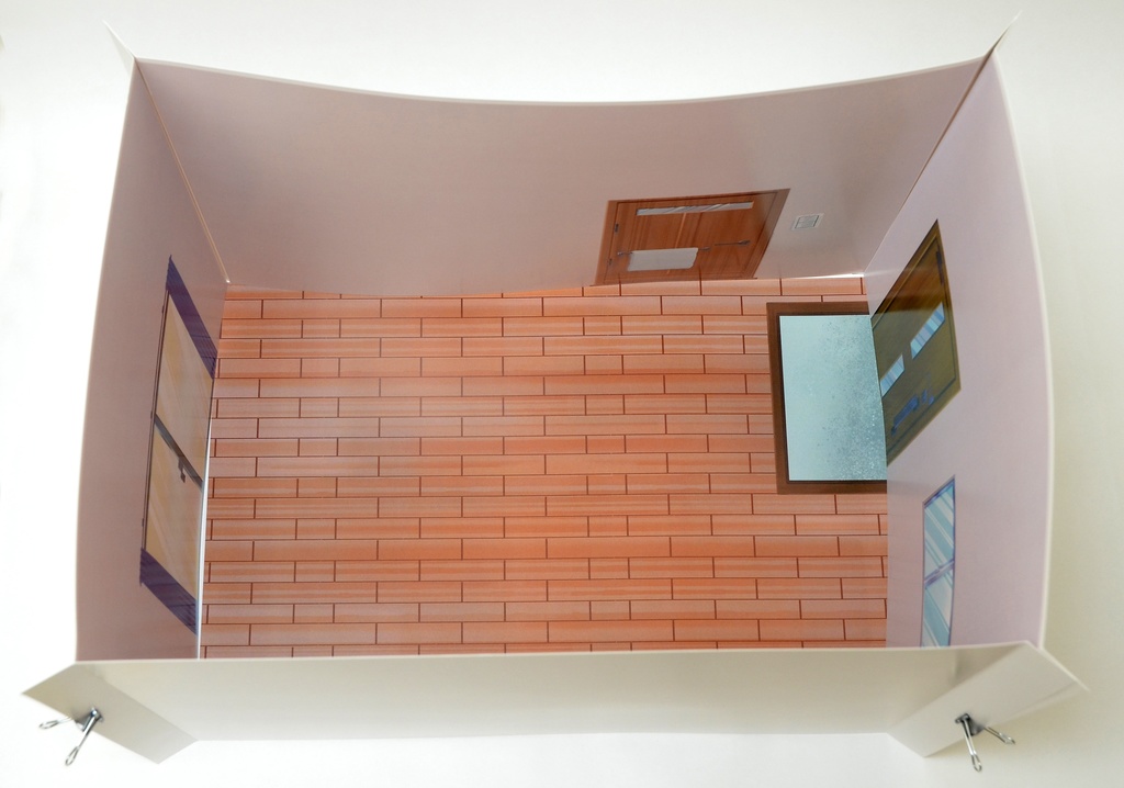 《サマーセール》ワンルーム-昼間- 1/12フィギュア用背景 初期型PLAYSURUHEYA