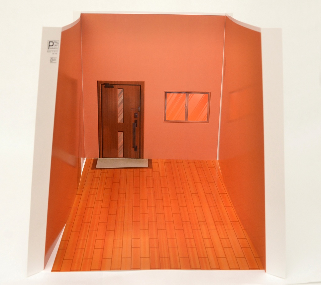 《サマーセール》ワンルーム-夕方- 1/12フィギュア用背景 初期型PLAYSURUHEYA