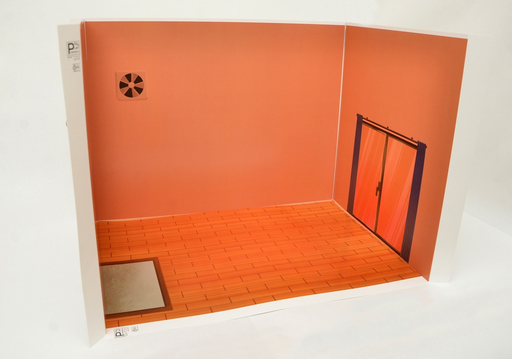 《サマーセール》ワンルーム-夕方- 1/12フィギュア用背景 初期型PLAYSURUHEYA